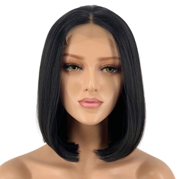 💫 14” BLACK STRAIGHT BOB LACE FRONT WIG💫 *…NEW